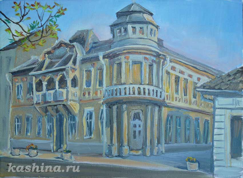 "Mayor's house" Painting by Evgeniya Kashina