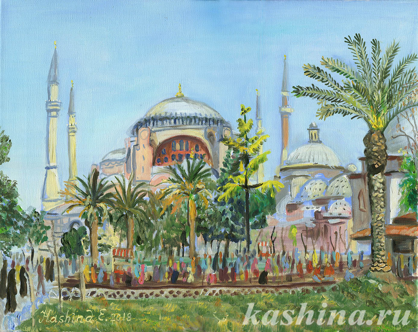 "Aya Sofia" Painting by Evgeniya Kashina