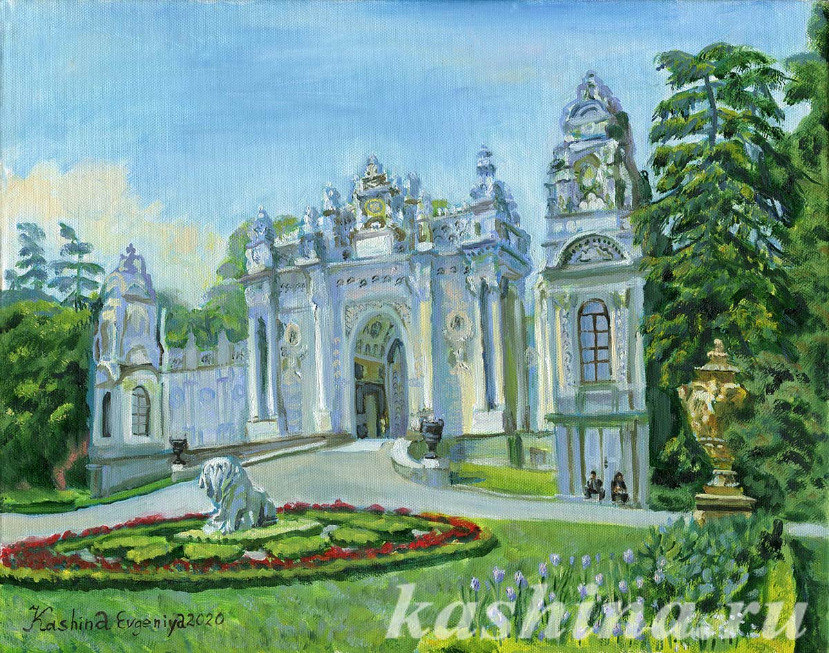 "Dolmabahce Palace" Painting by Evgeniya Kashina