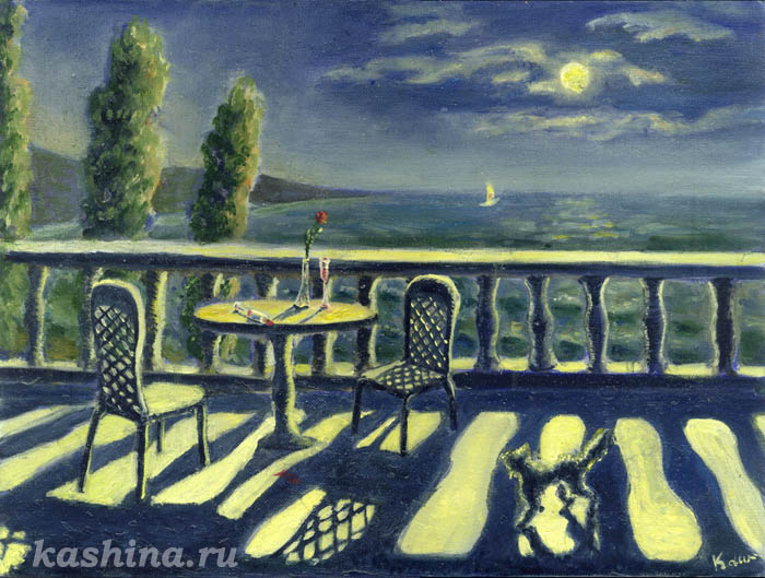 "Nostalgia", painting by Evgeniya Kashina