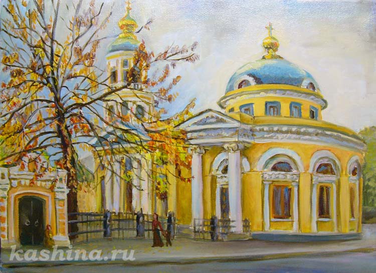 Golden Ordynka, painting by Evgeniya Kashina