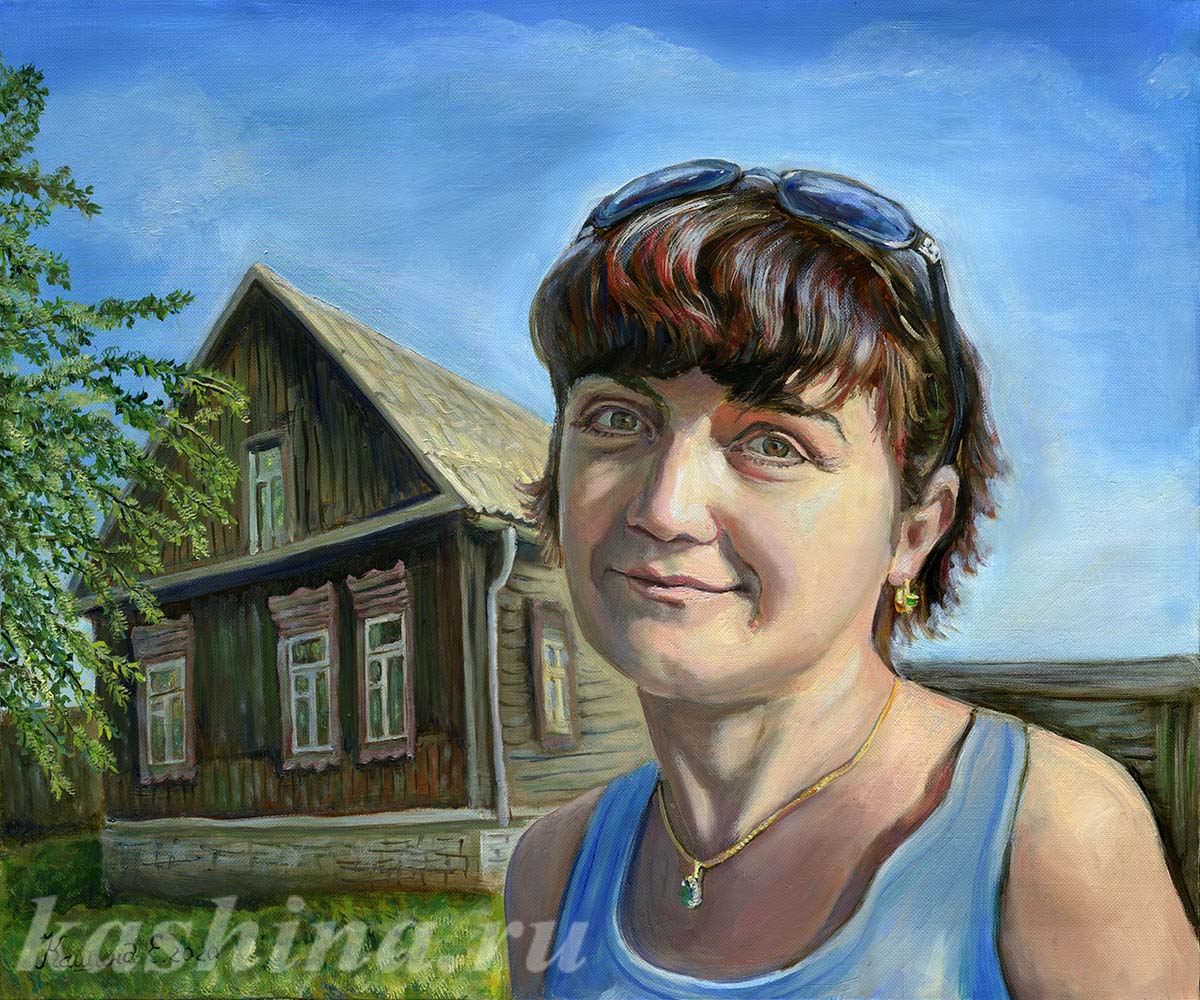Remembering the summer; painting by Evgeniya Kashina