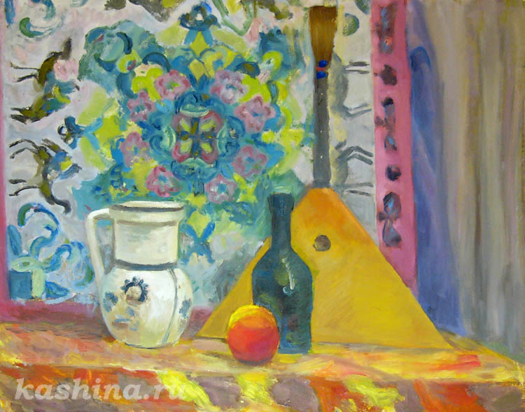 Still life with camels, painting by Evgeniya Kashina