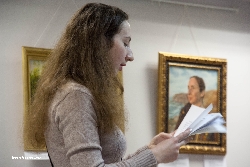 Evgeniya Kashina reads her prose, Personal exhibition of painting by Evgeniya Kashina "Azure distance of my soul"